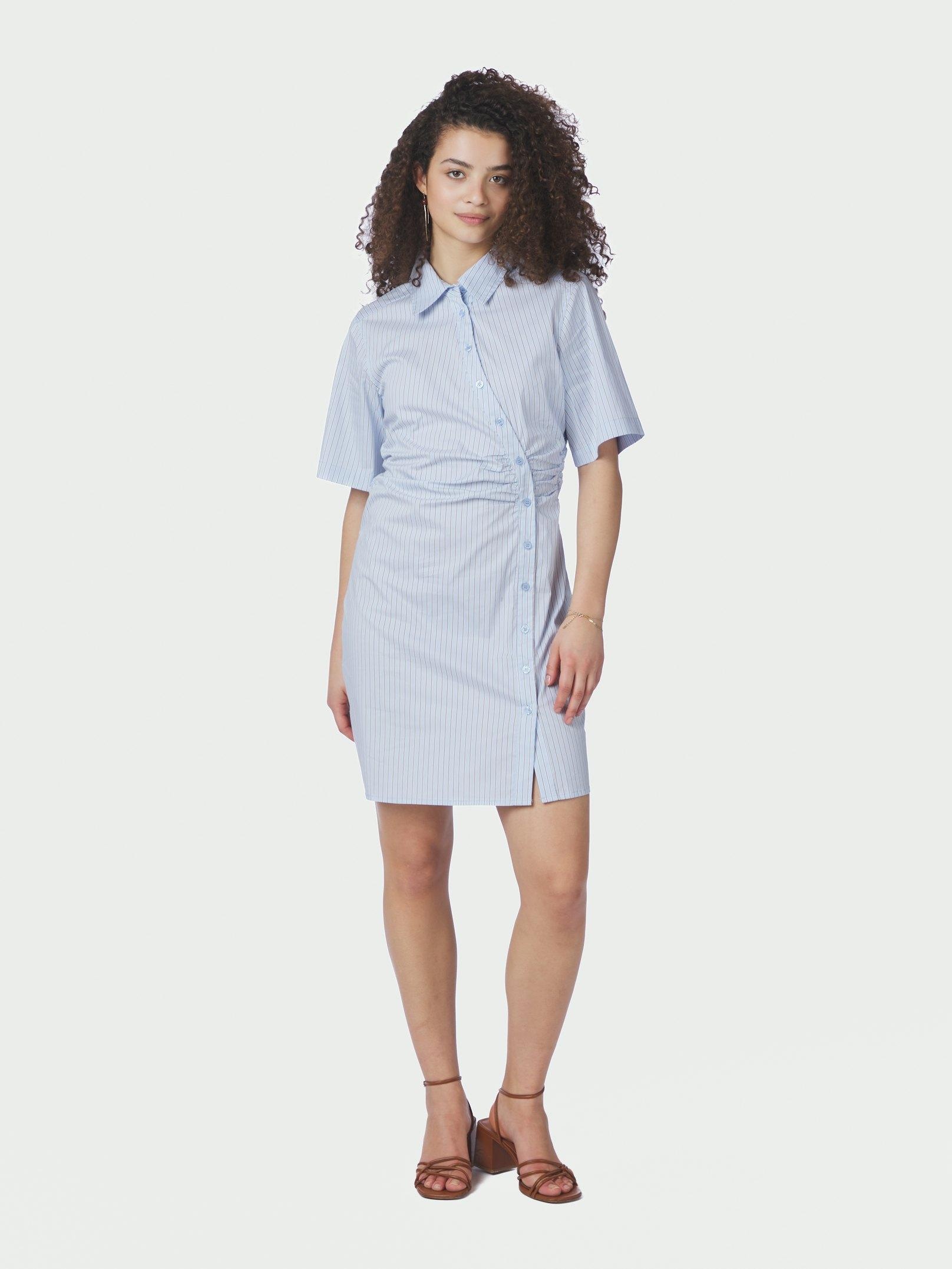 Jas Stripe Shirt Dress