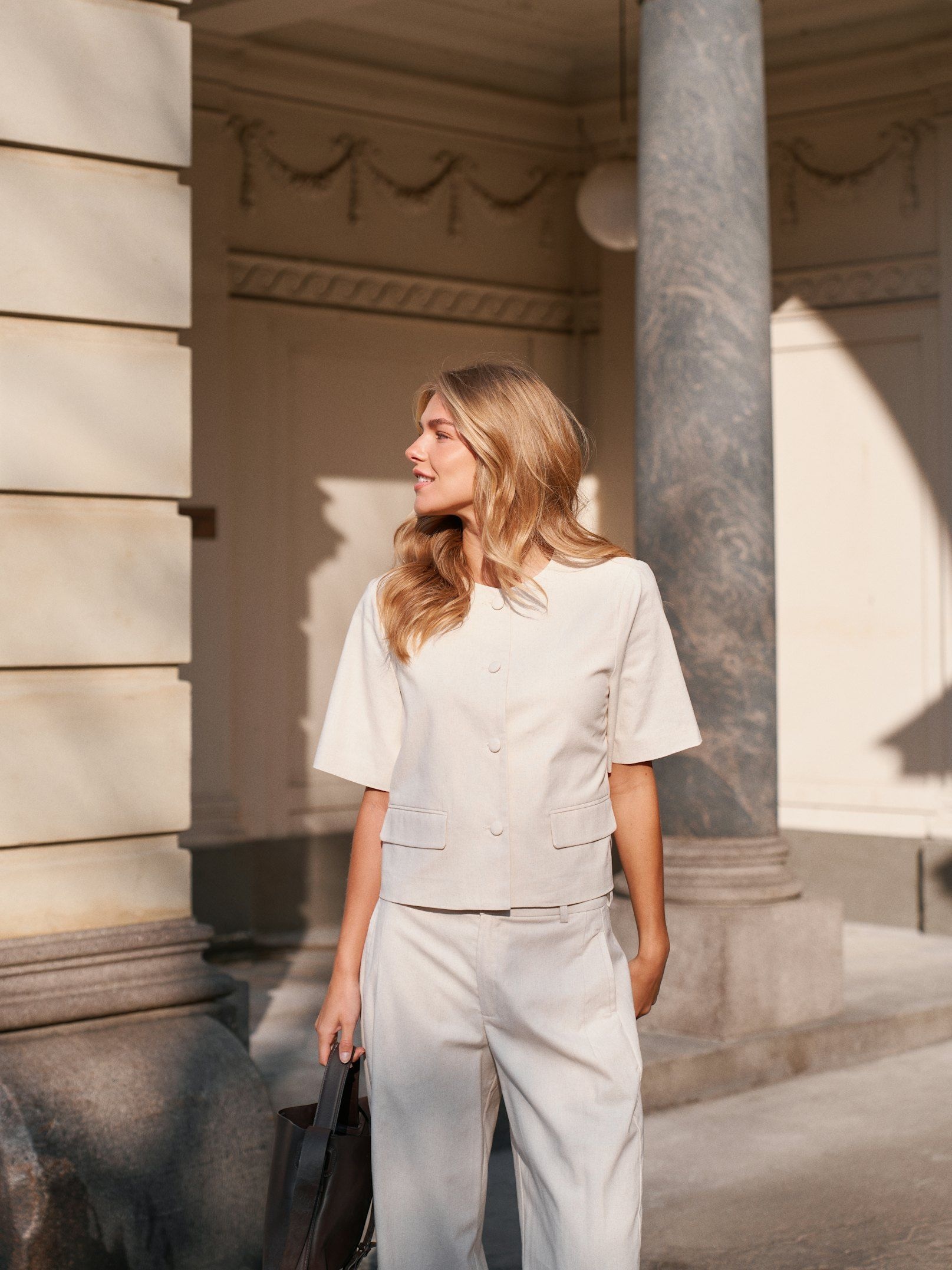 Neo Noir Rory Linen Blouse