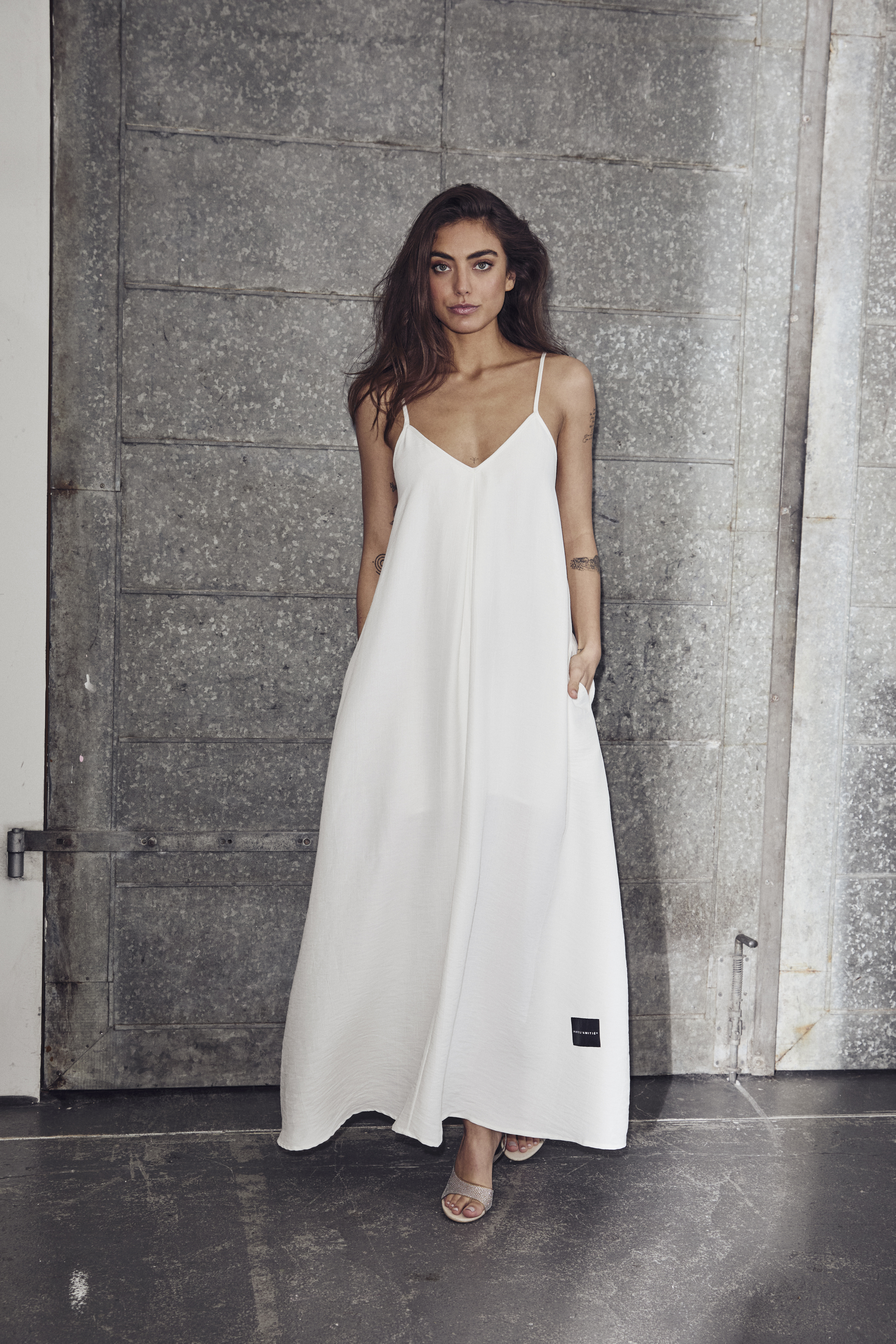 Corsica Pleat Strap Dress