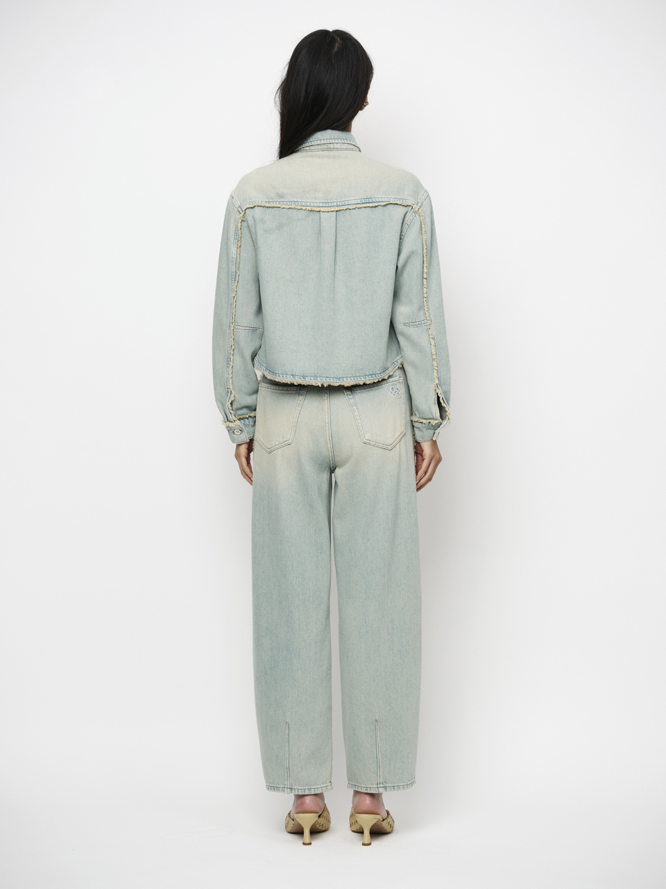 Blane fringed denim shirt