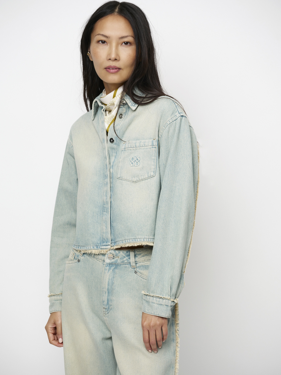 Blane fringed denim shirt