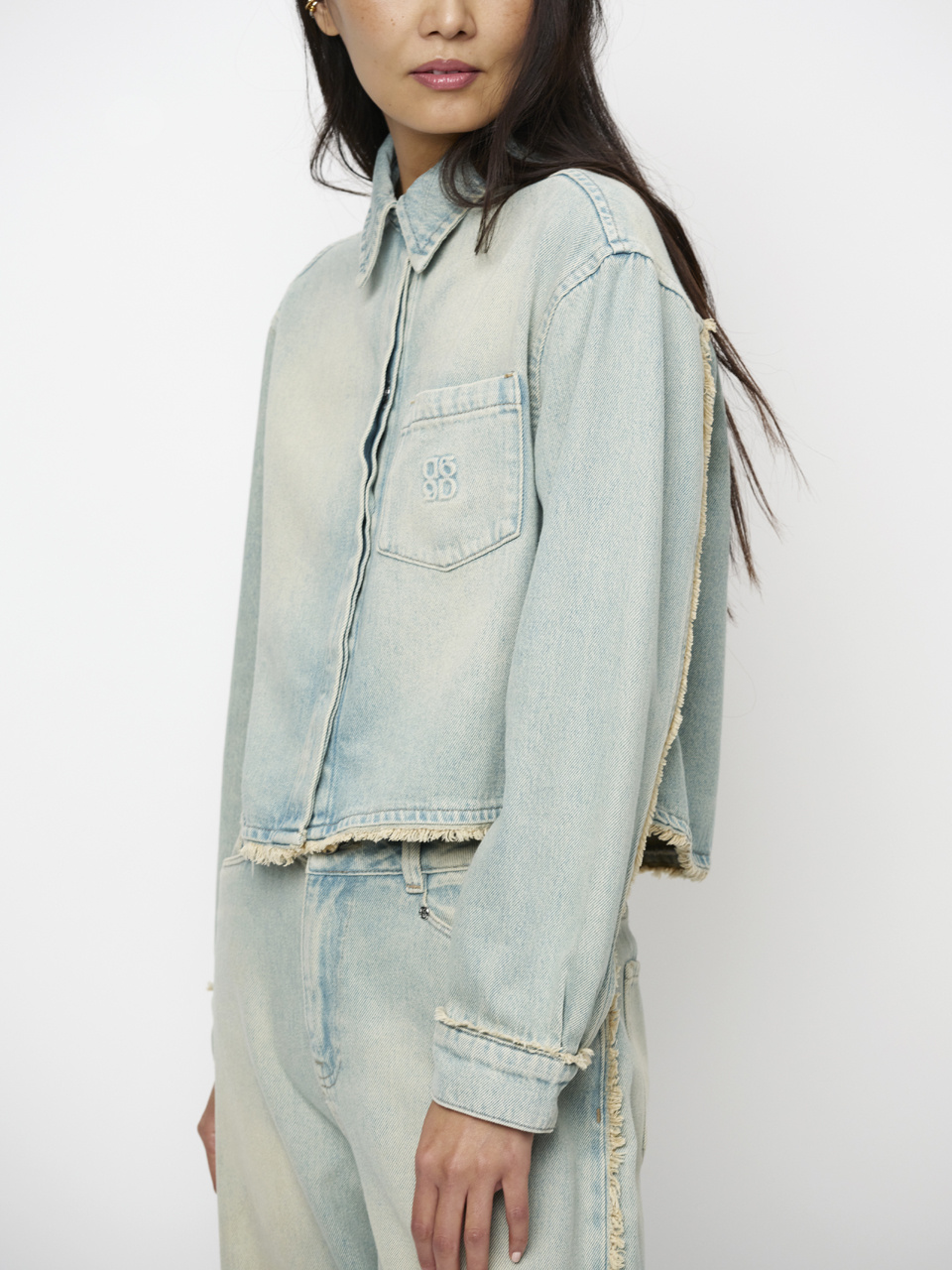 Blane fringed denim shirt