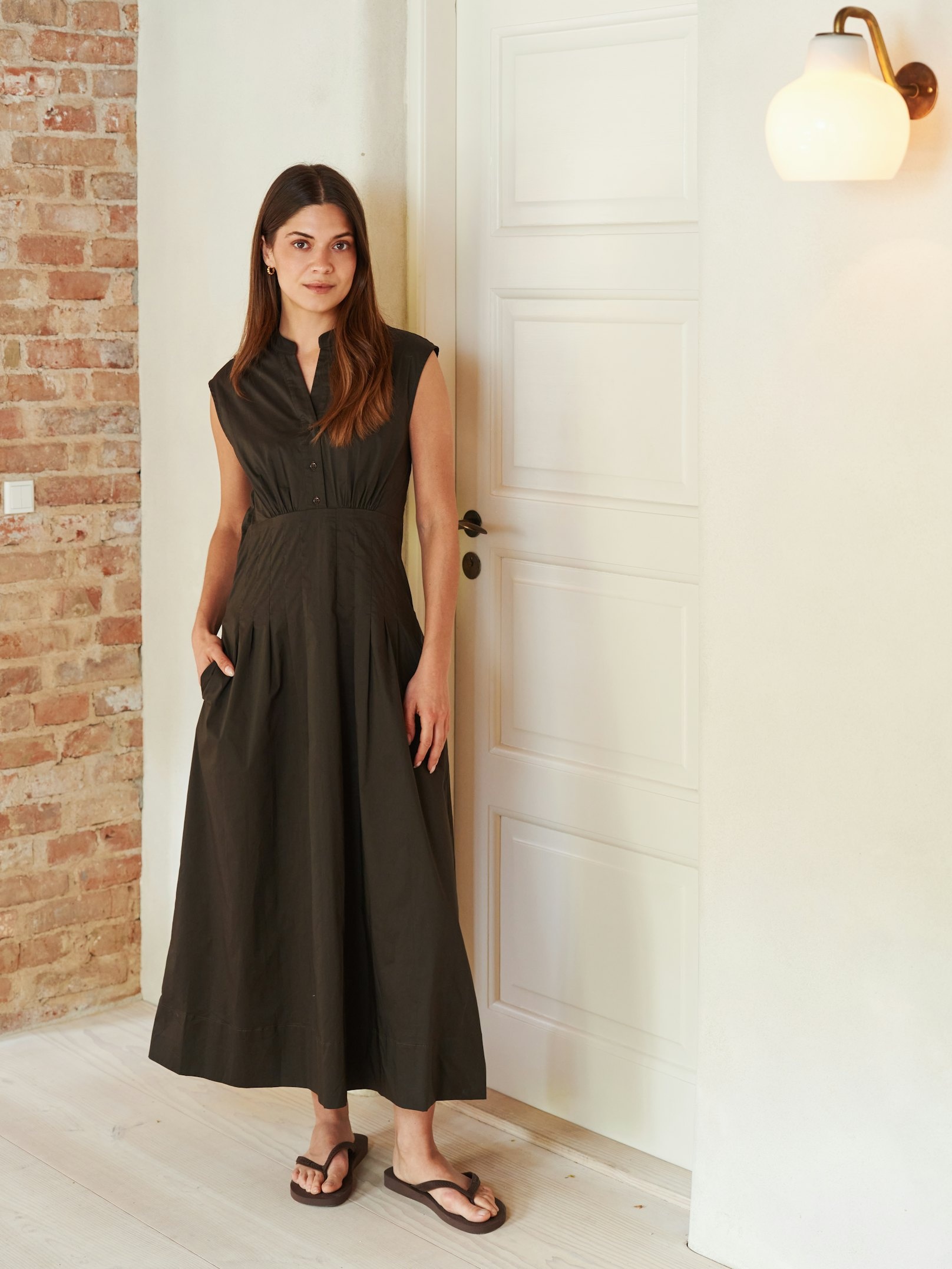 Neo Noir Irena Poplin Dress