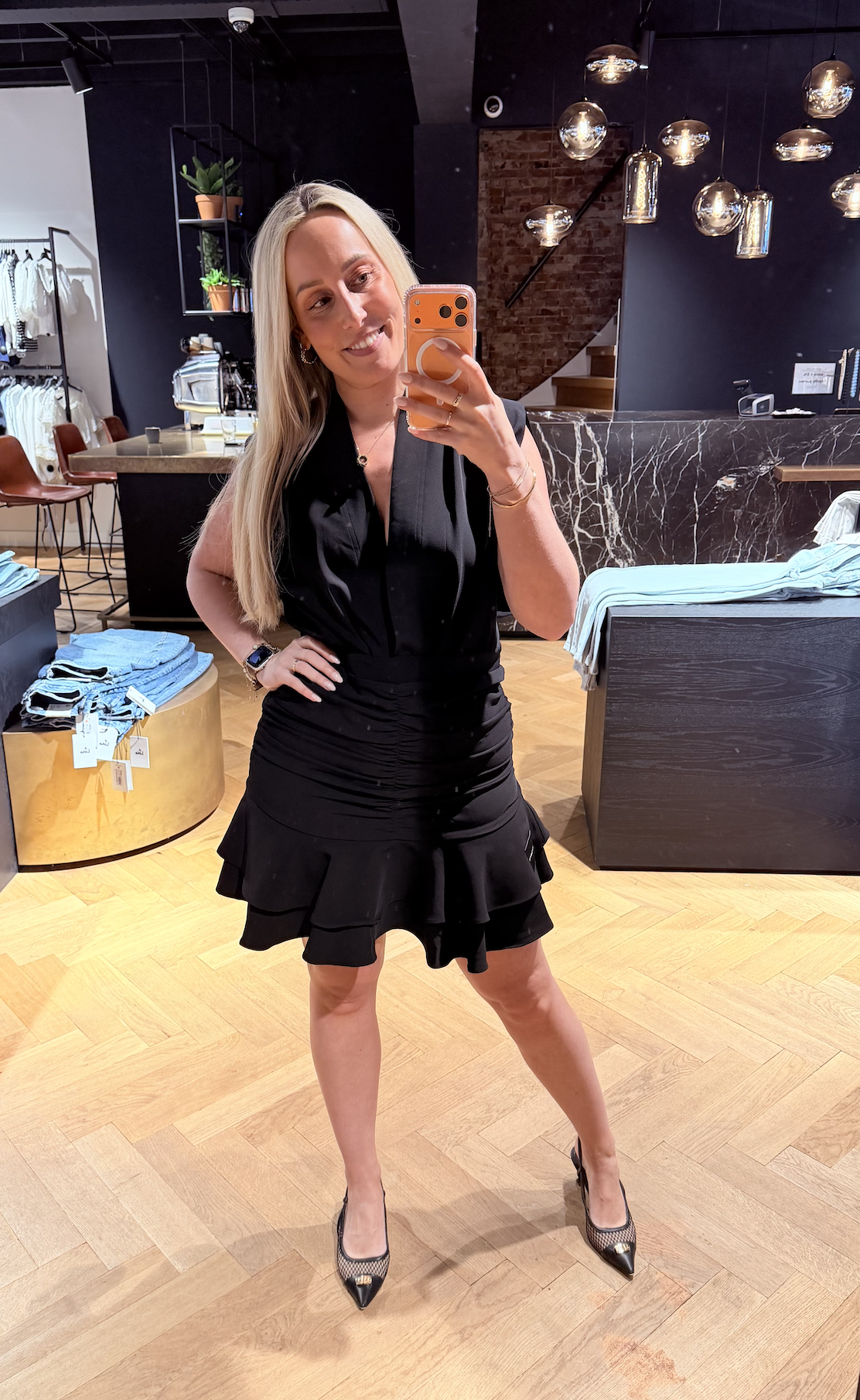 L'egance Gather Crop Dress