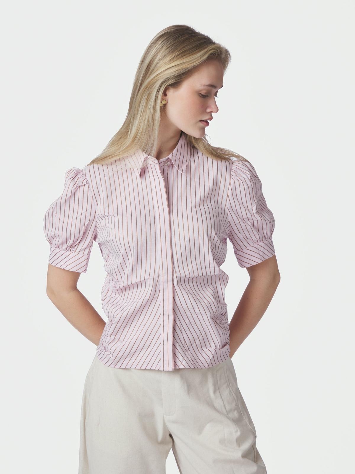 Neo Noir Frannie Structure Stripe Shirt