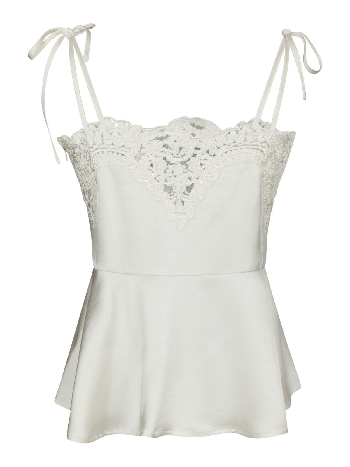 Kaela Heavy Sateen Lace Top