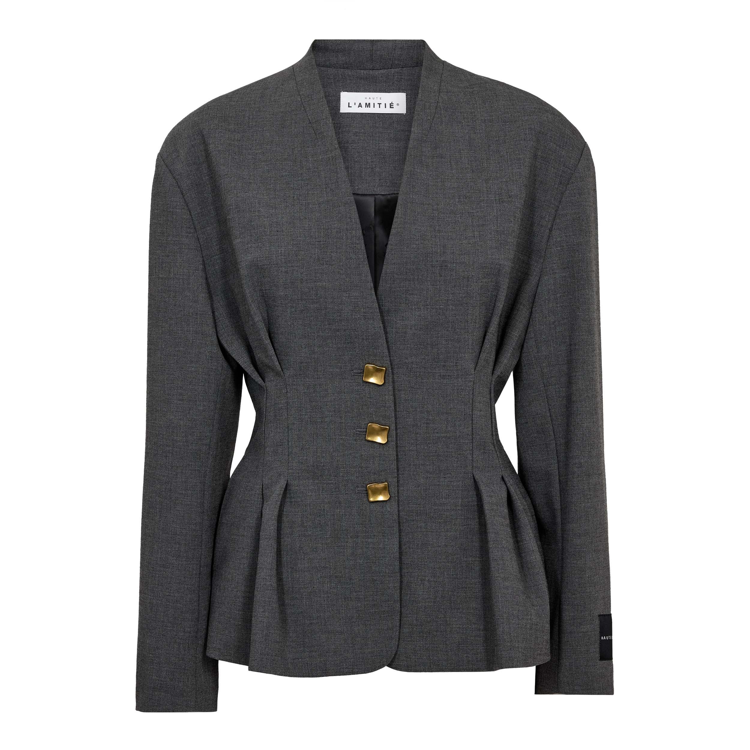 Enna Waist Pleat Blazer