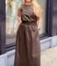 Yara Long Poplin Skirt