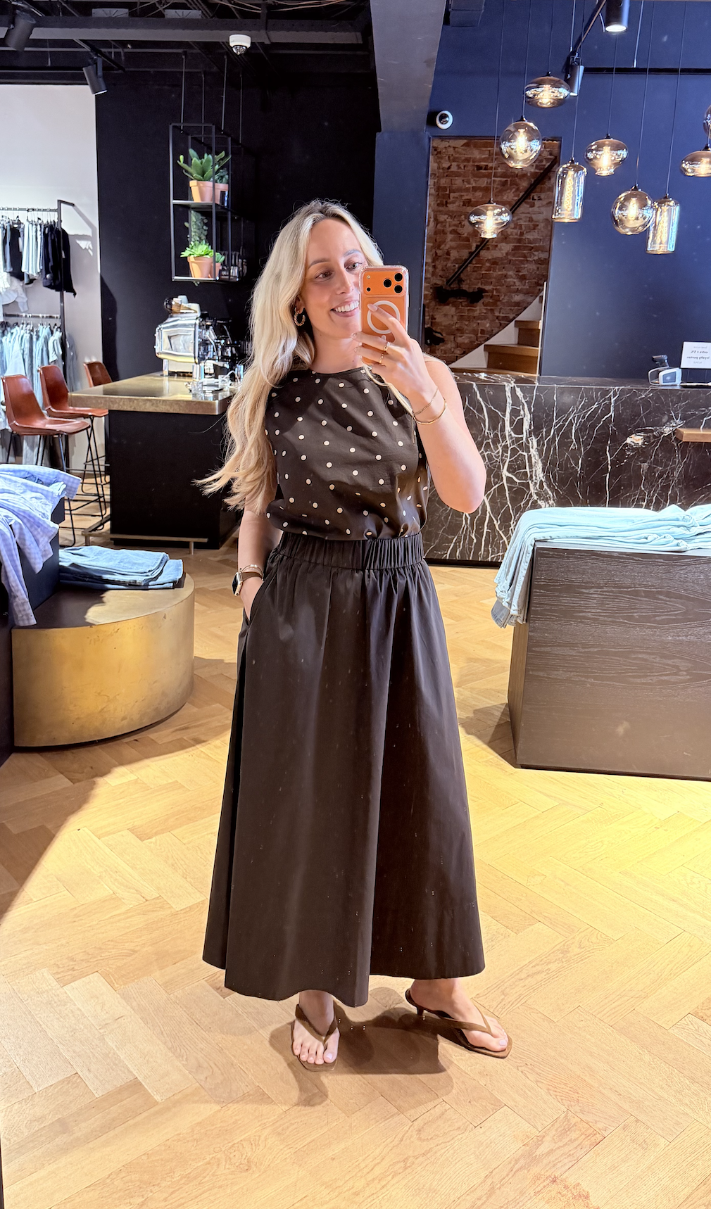 Yara Long Poplin Skirt