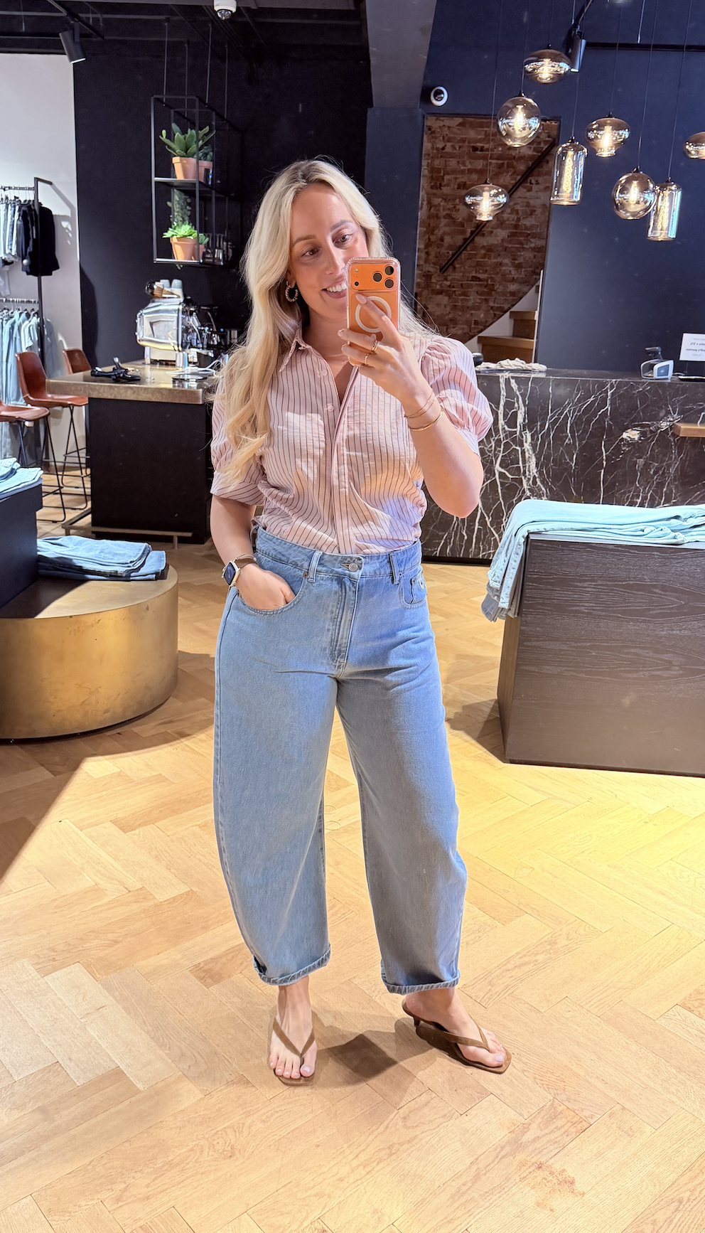 Frannie Structure Stripe Shirt