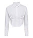 Bell Pleat Crop Shirt