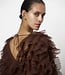 Phora tulle ruffled top