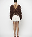 Phora tulle ruffled top