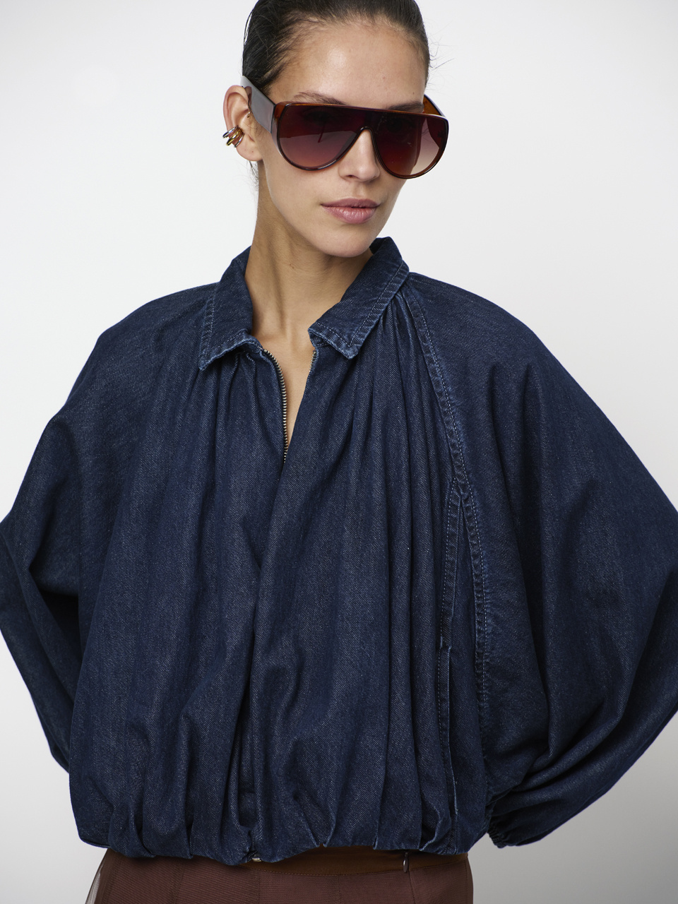 Cassi balloony denim jacket