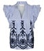 Jayla Stripe Embroidery Top