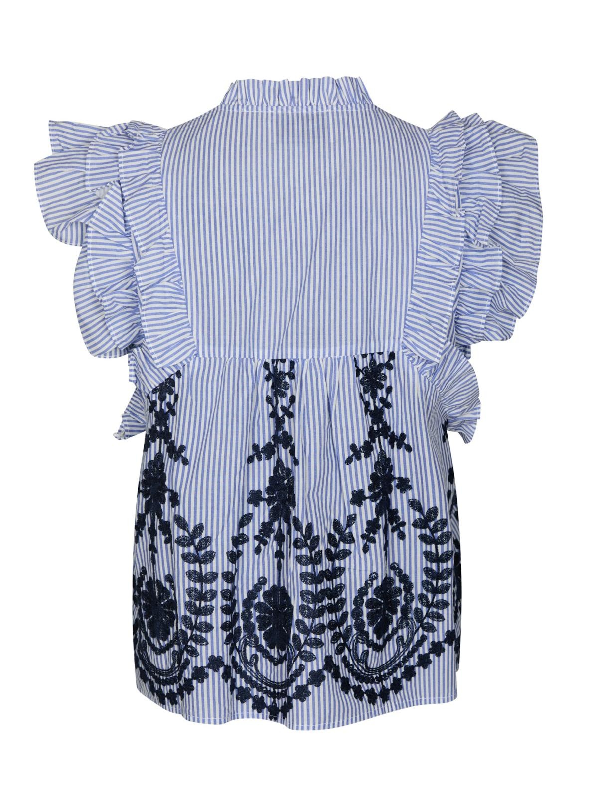 Jayla Stripe Embroidery Top