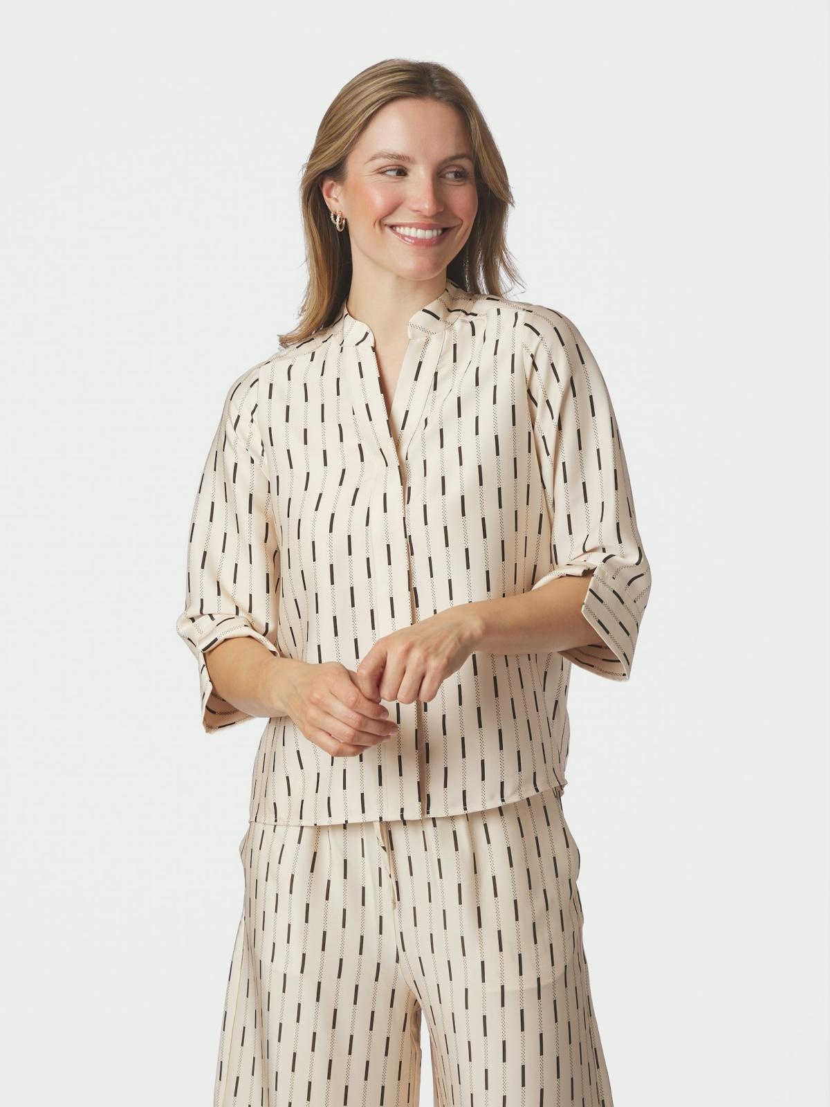 Neo Noir Camile Print Blouse