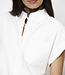 Eclat cap-sleeve button down shirt