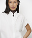 Eclat cap-sleeve button down shirt