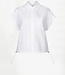Eclat cap-sleeve button down shirt