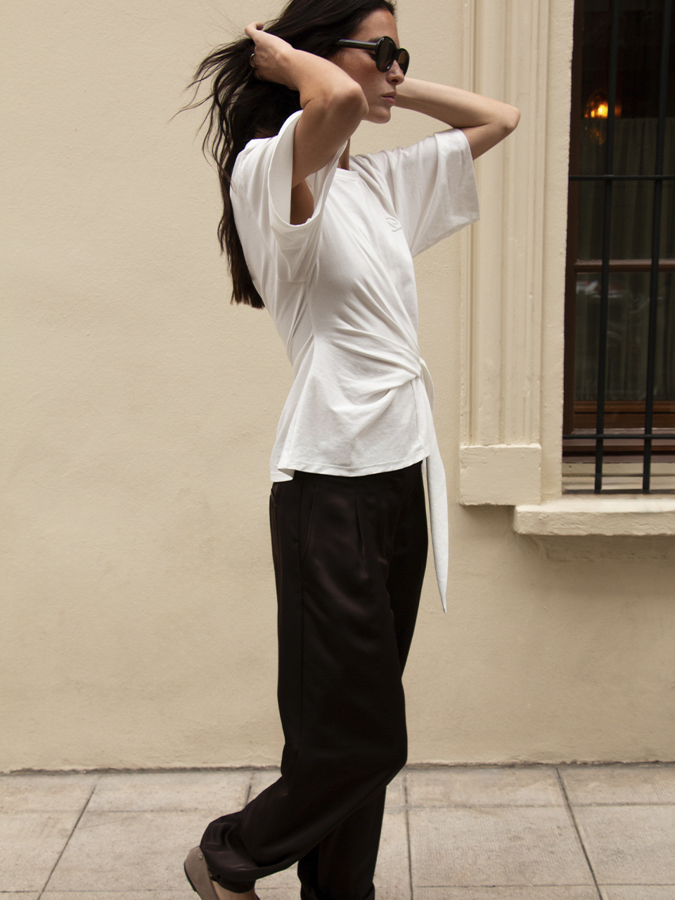 Delancy satin balloony pants