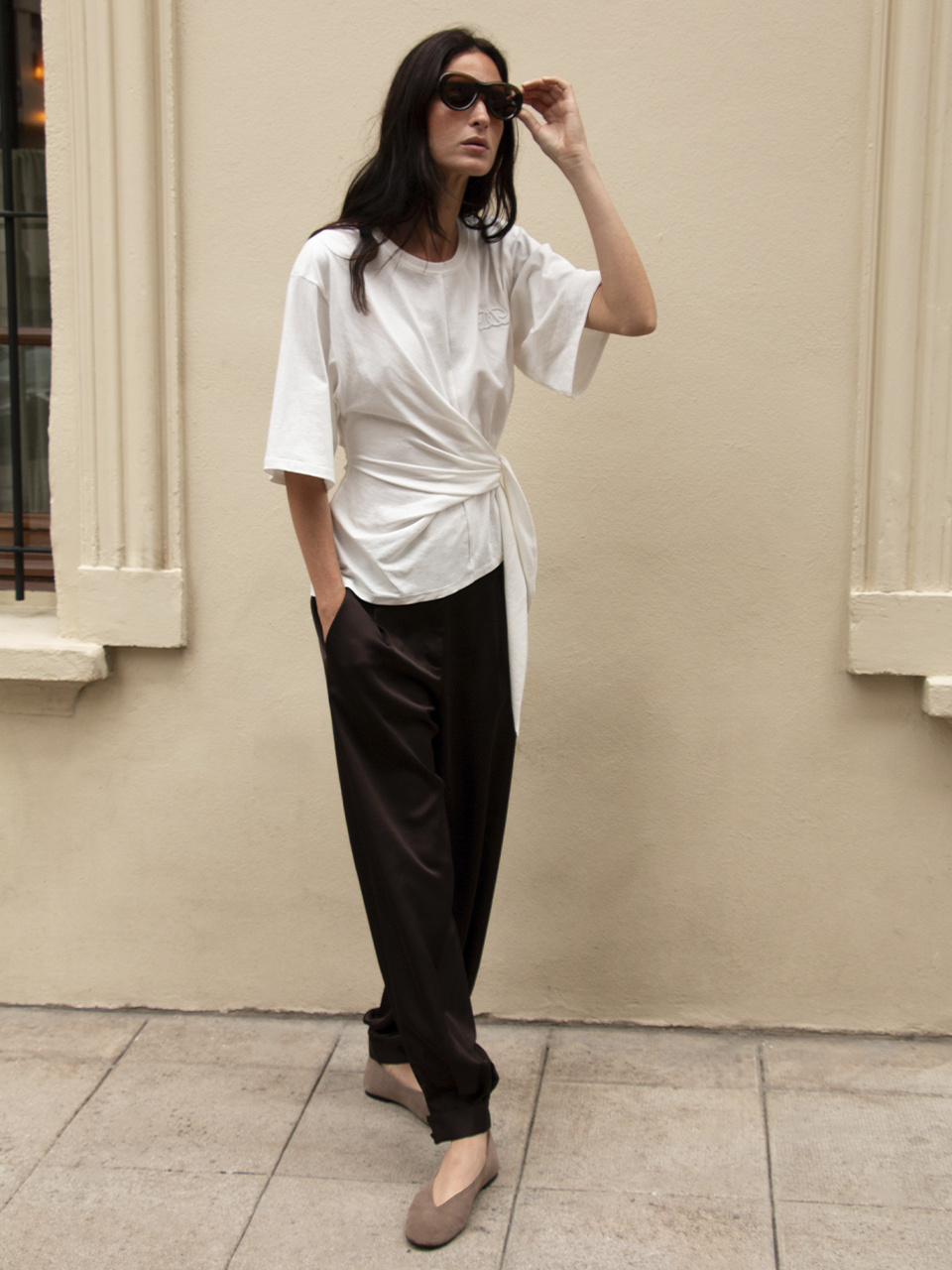 Delancy satin balloony pants