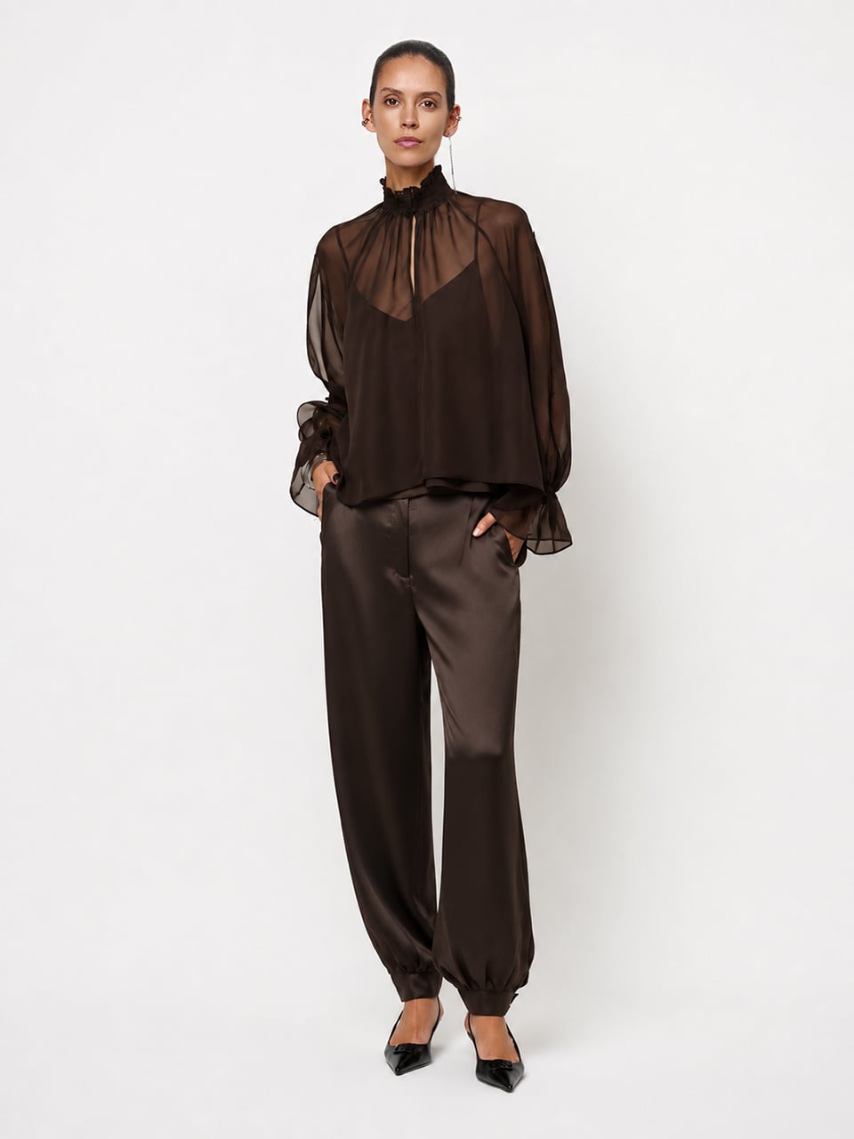 Dante 6 Delancy satin balloony pants