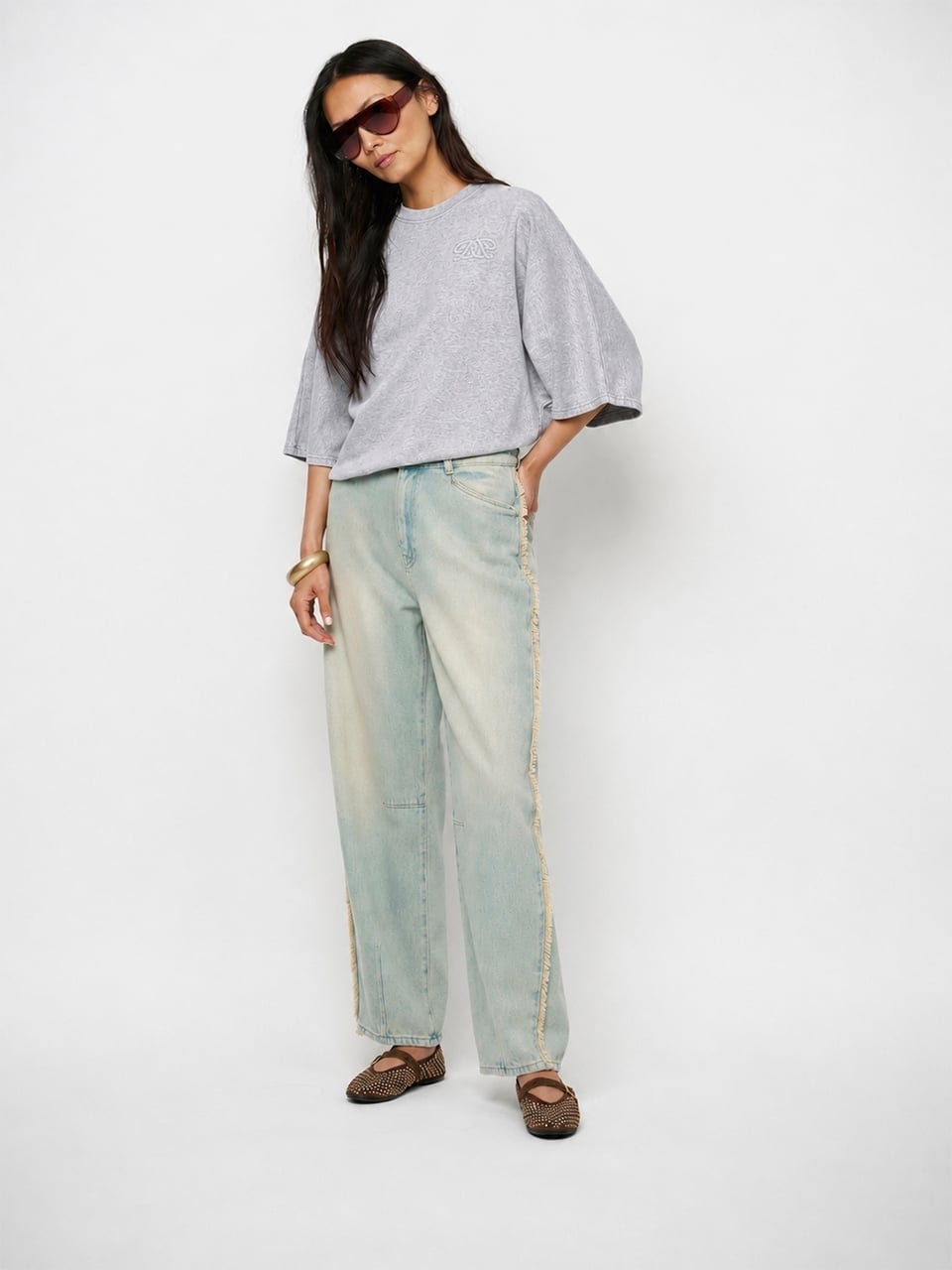 Devon washed batwing sweat