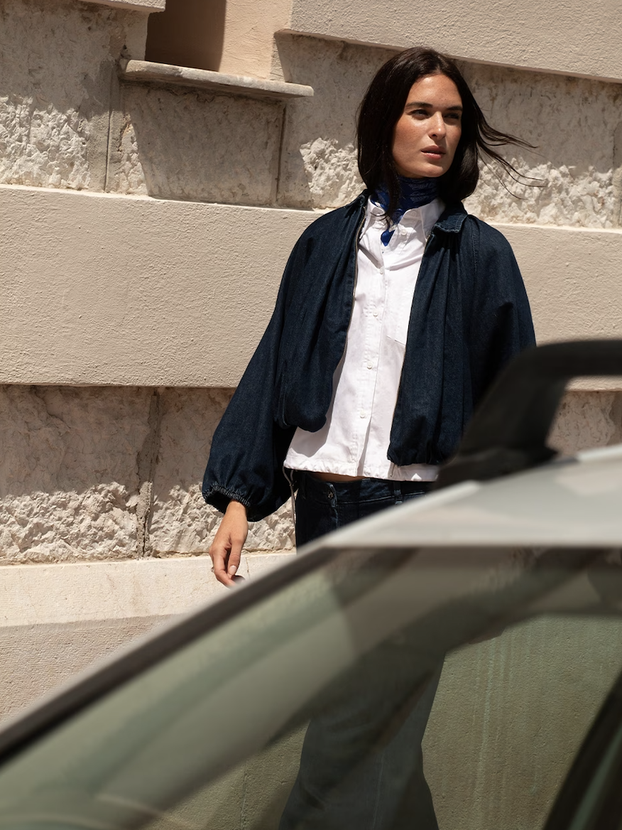 Cassi balloony denim jacket