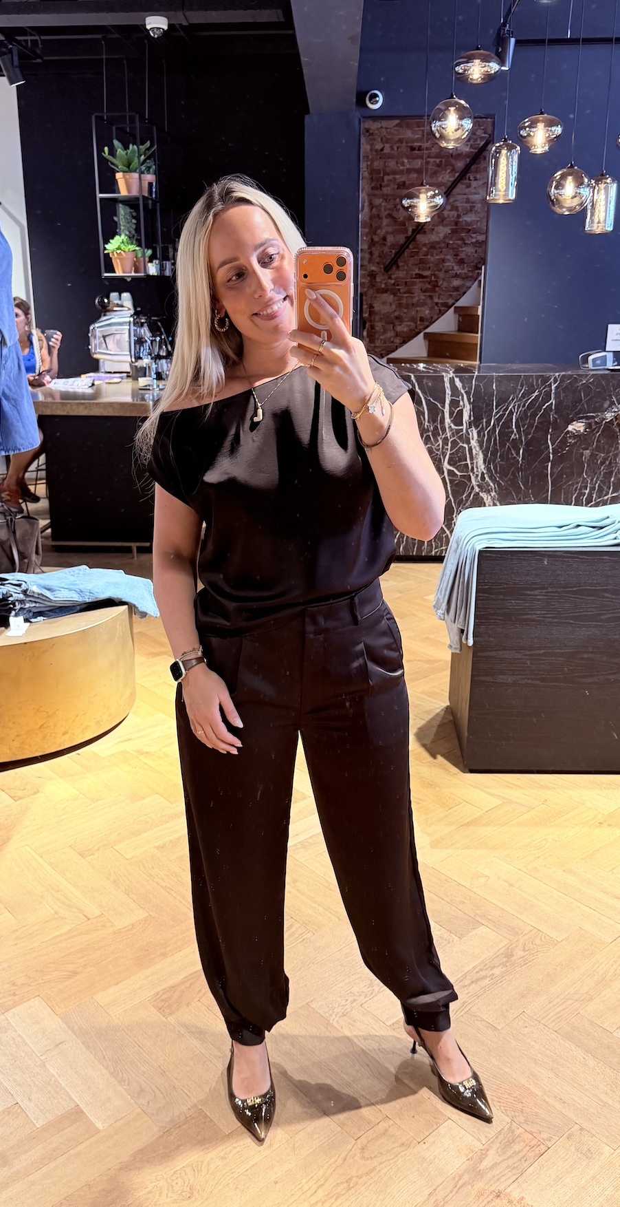 Delancy satin balloony pants