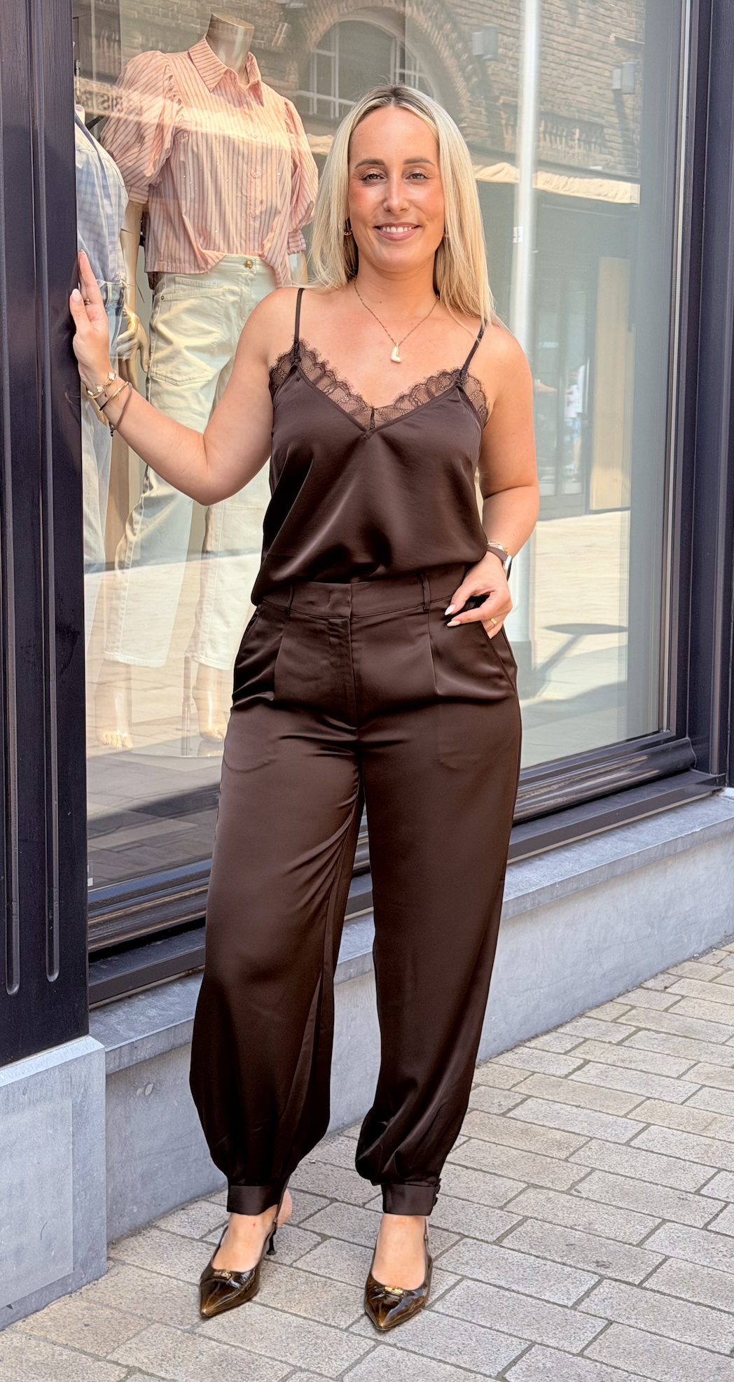 Ipso Plain Lace Camisole