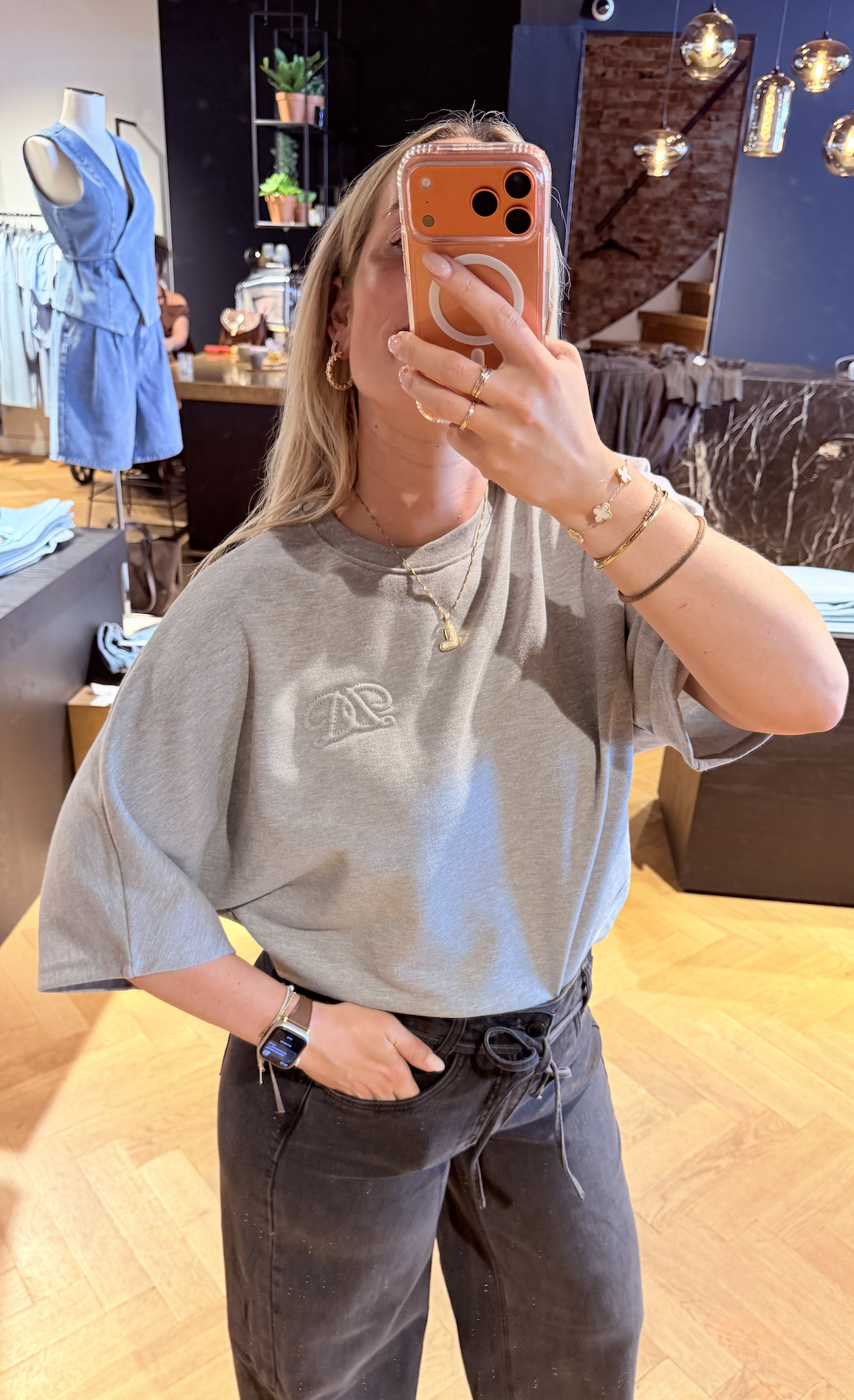 Devon washed batwing sweat