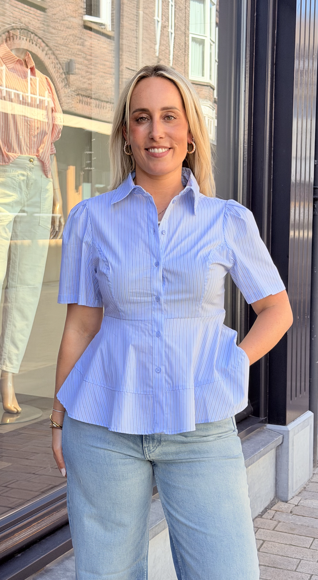 Balara Stripe Poplin Shirt