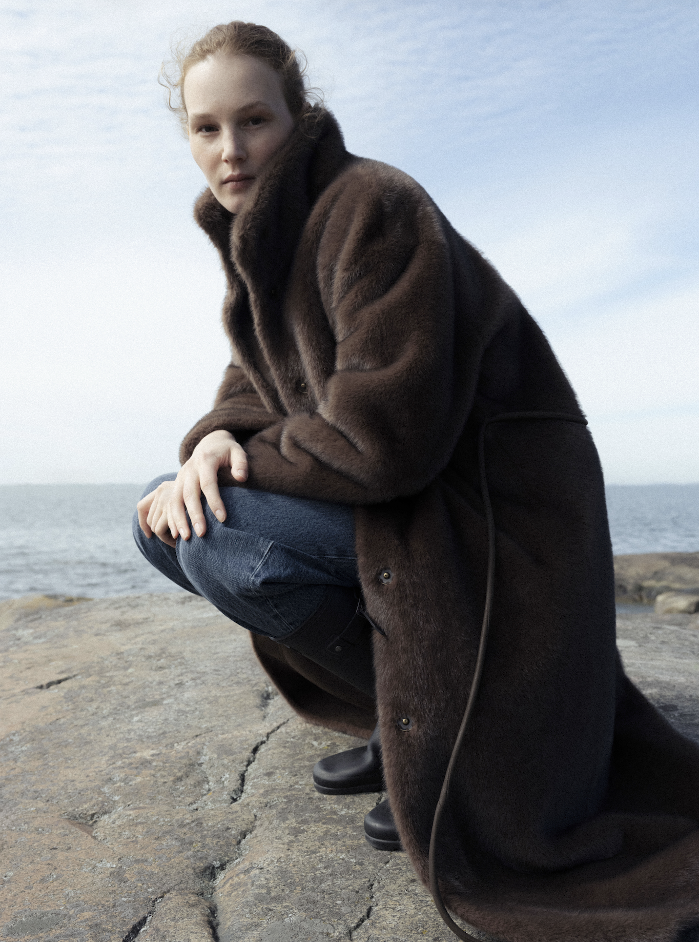 Studio Ar Freja  Faux Mink jacket