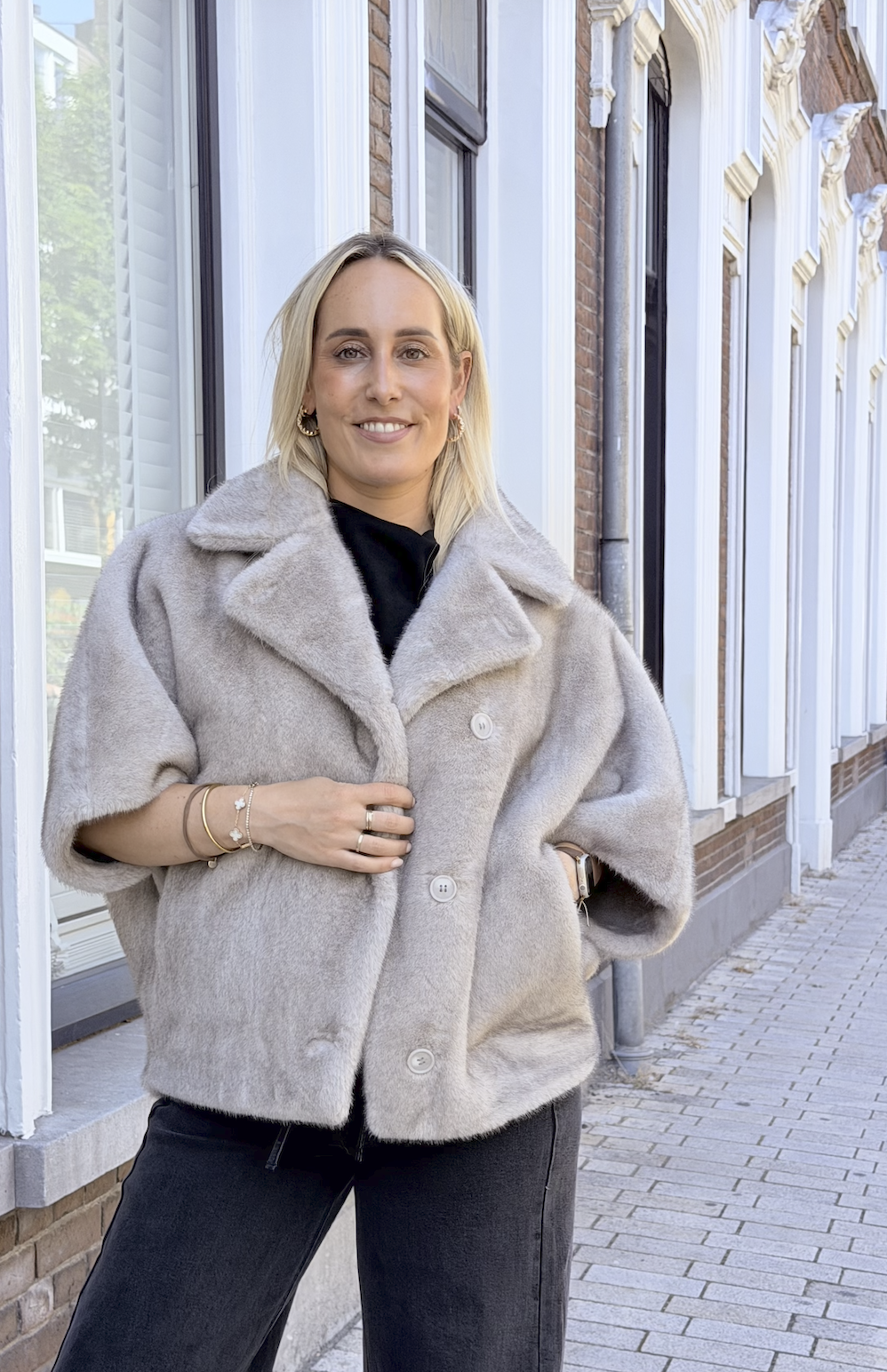 Studio Ar Clara Faux Mink Bodywarmer