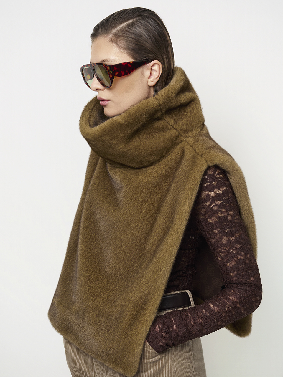 Irony lace turtle neck top
