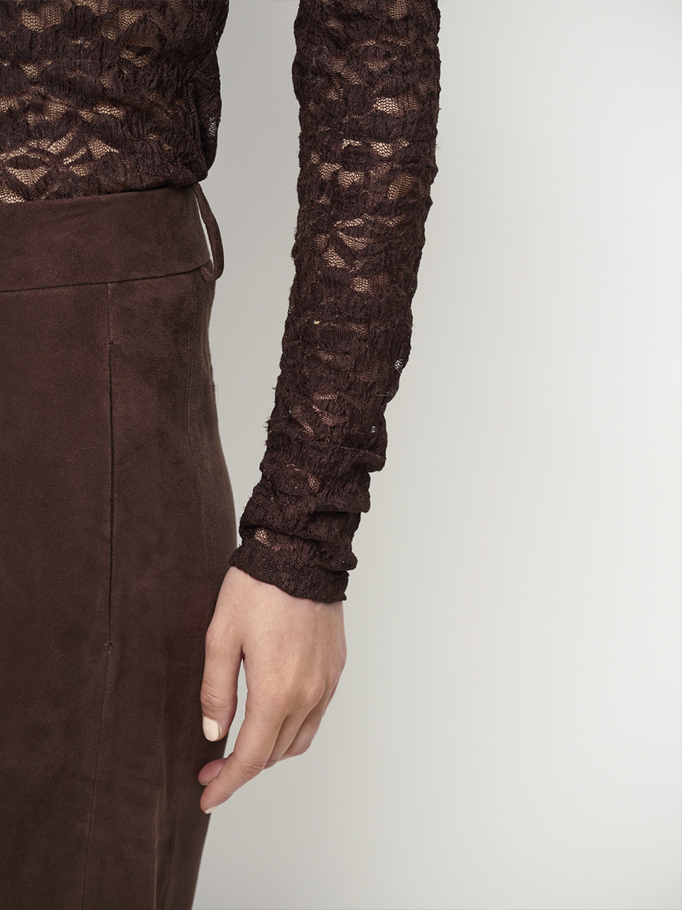 Irony lace turtle neck top