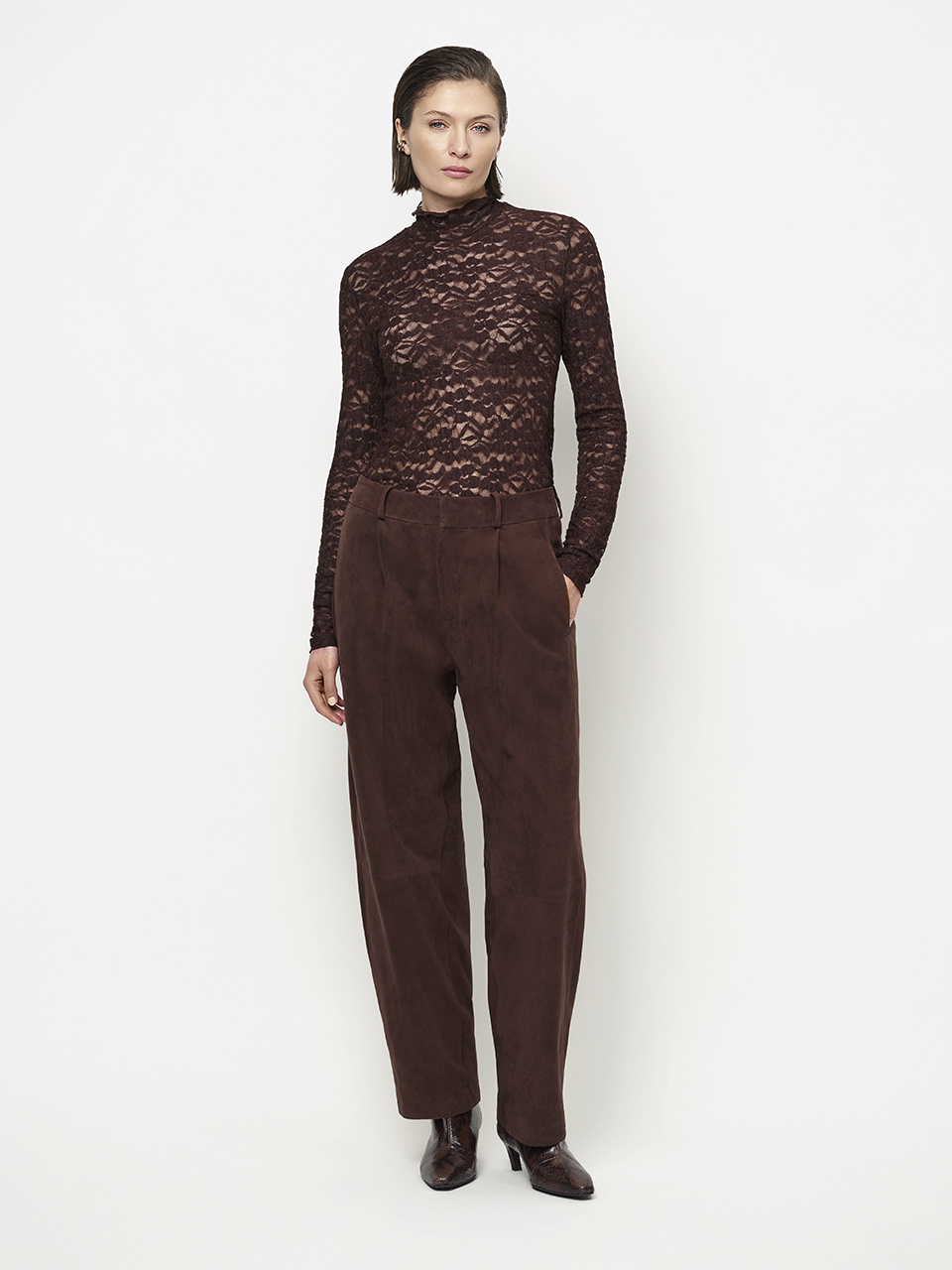 Irony lace turtle neck top