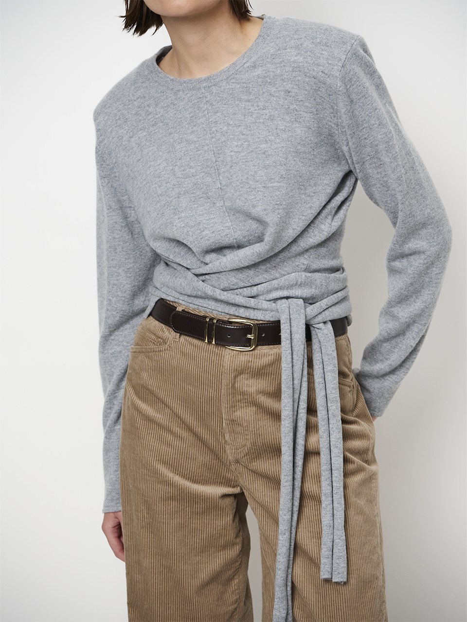 Benyo knitted wrap top