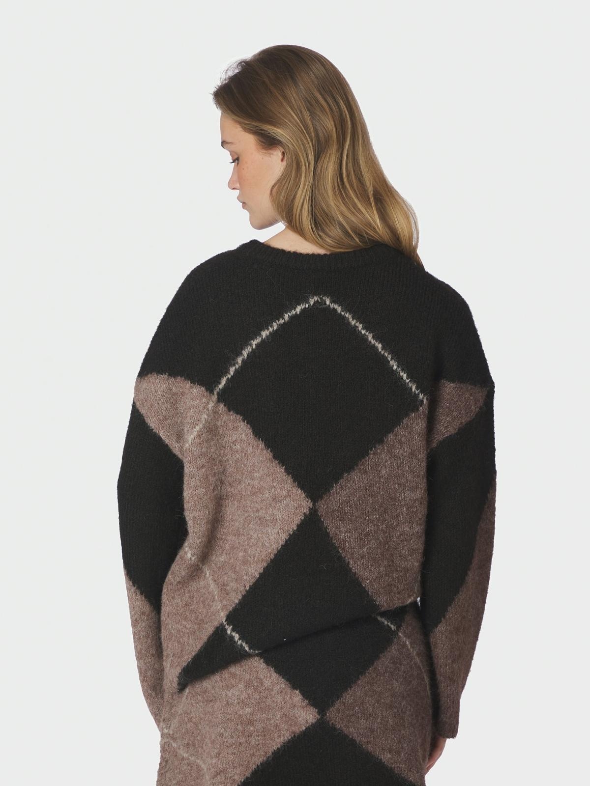Inga Check Fluff Knit Pull