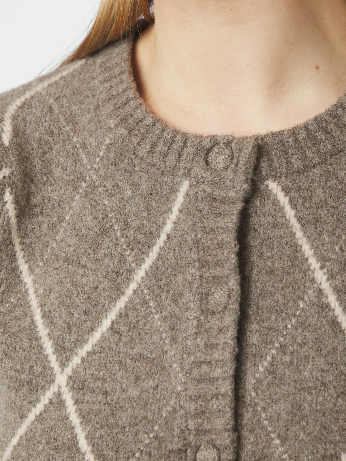 Koteas Check Knit Cardigan