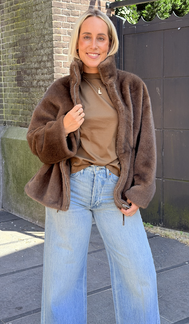 Frankie Faux Mink jacket