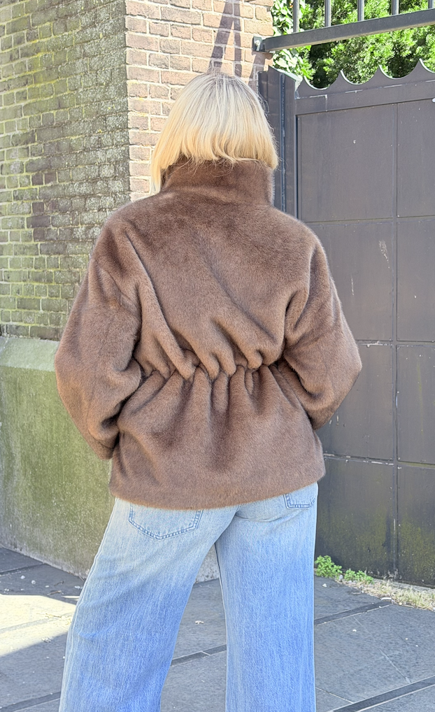 Frankie Faux Mink jacket