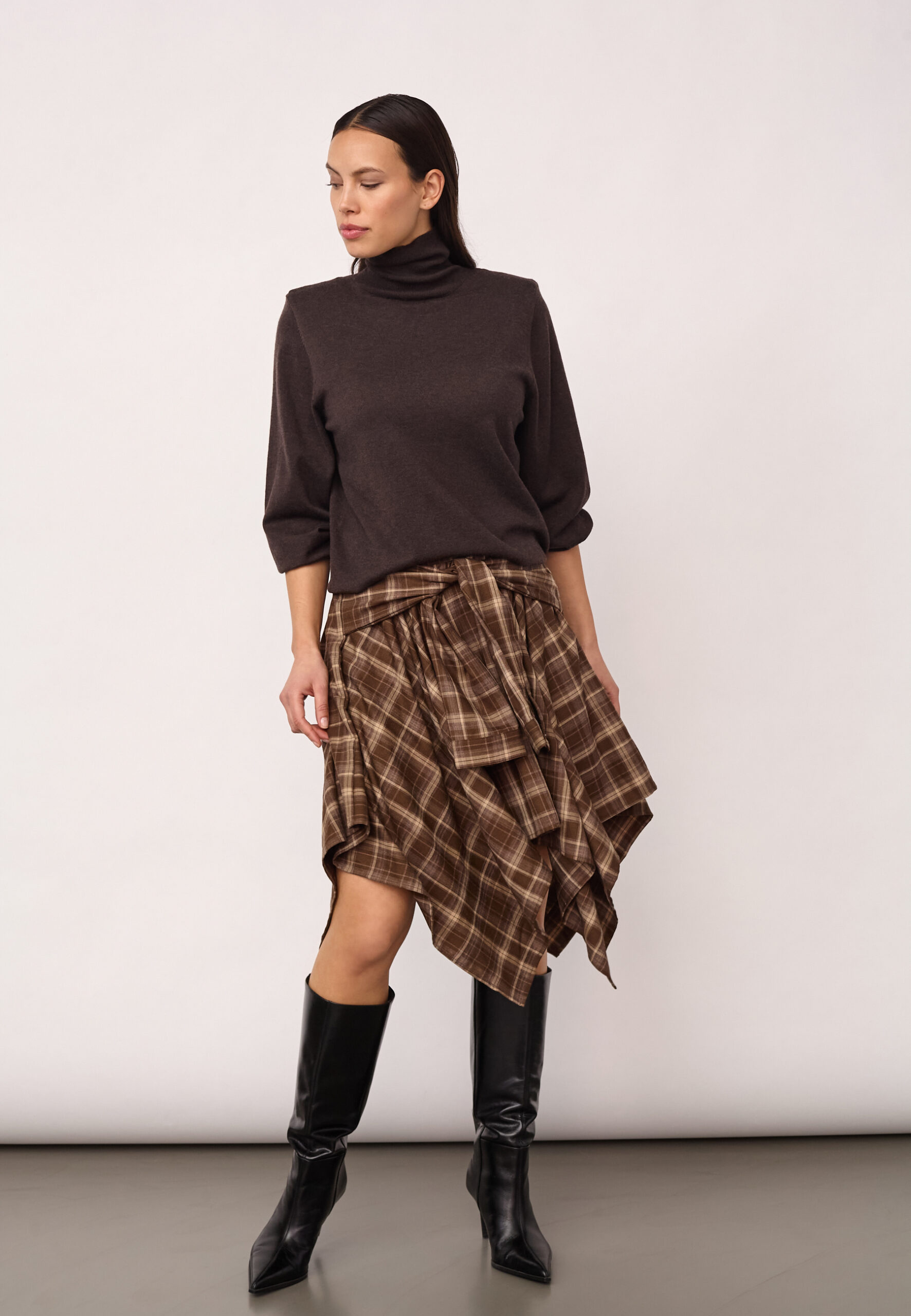 CoryCC Padded Roll-Neck Knit