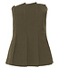 Stacy pleat corsage top