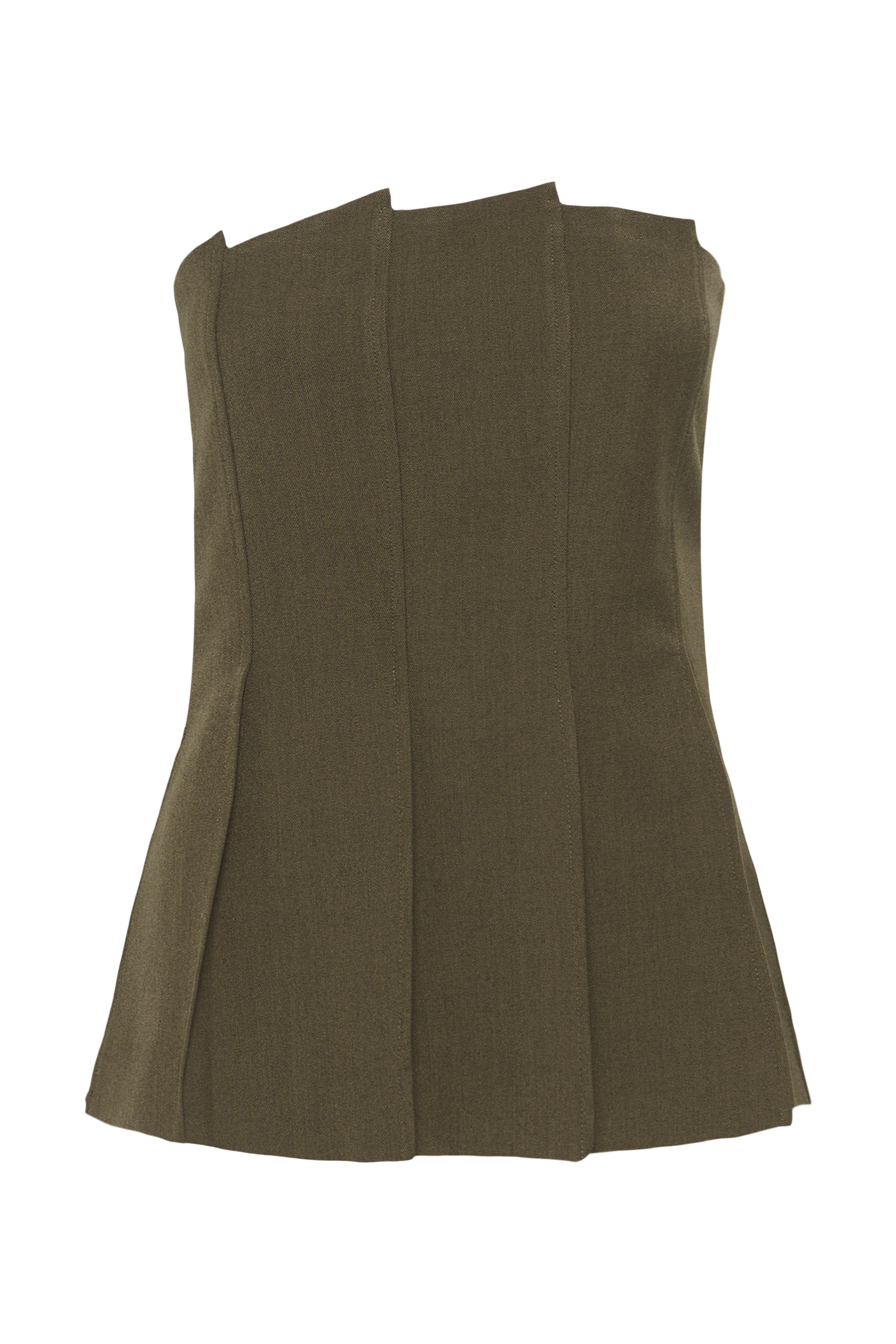 Stacy pleat corsage top