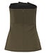 Stacy pleat corsage top
