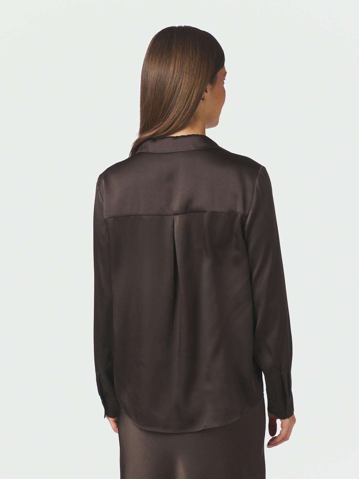 Hazelle Drapy Satin Shirt