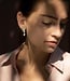 Goldplated earstuds "chains"