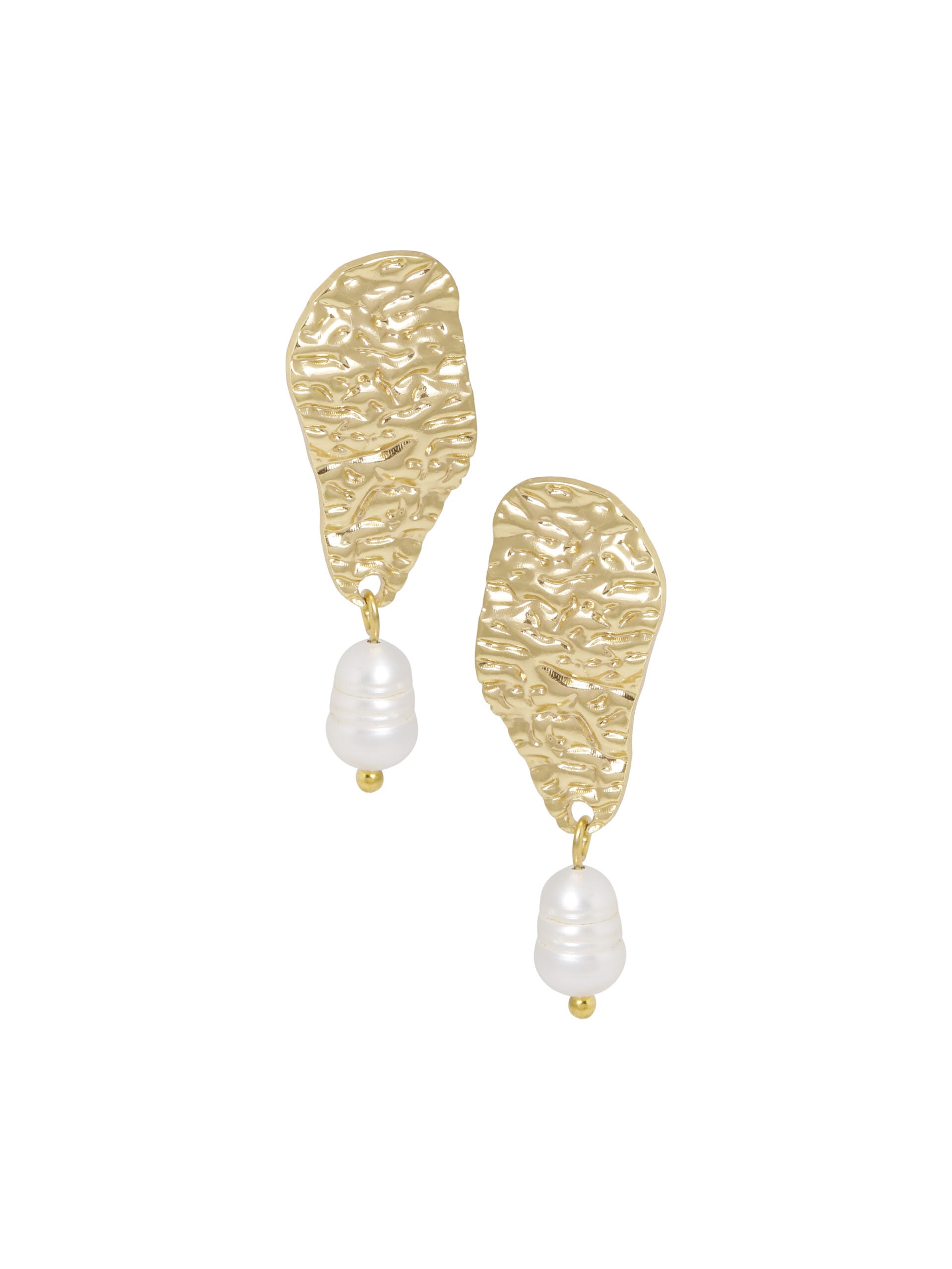 Goldplated earstuds "chains"